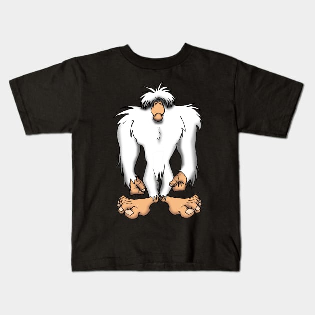 Yeti Kids T-Shirt by Wickedcartoons